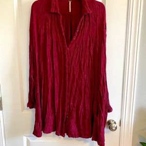 Free People Tunic with Subtle Tie Dye Effect